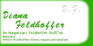 diana feldhoffer business card